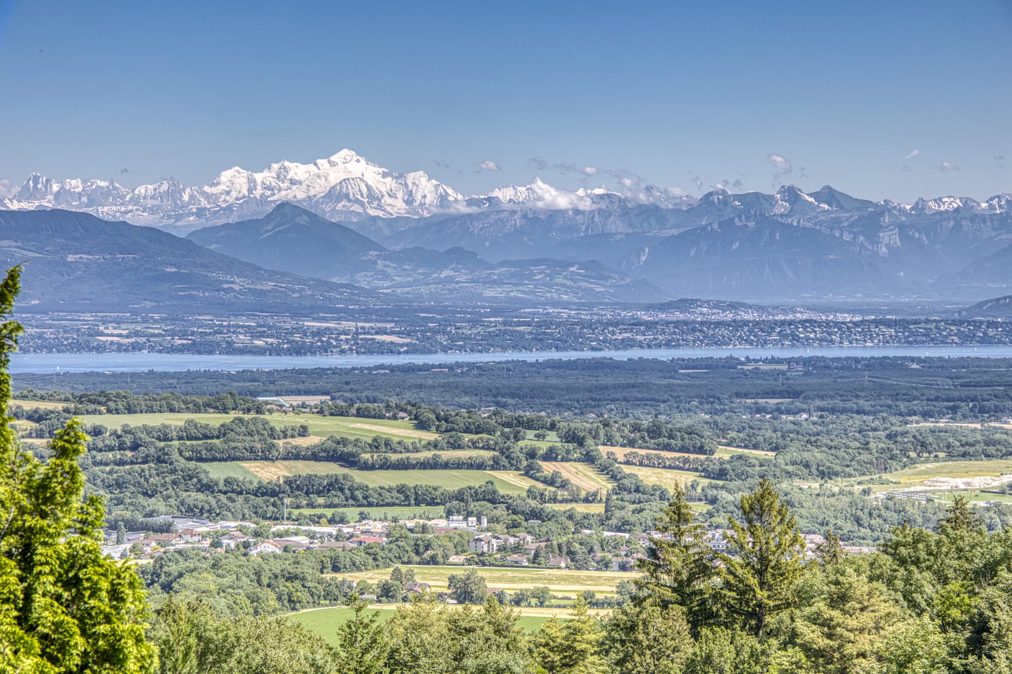 Vue Mont-Blanc & lac Léman - élégante propriété avec apparte
