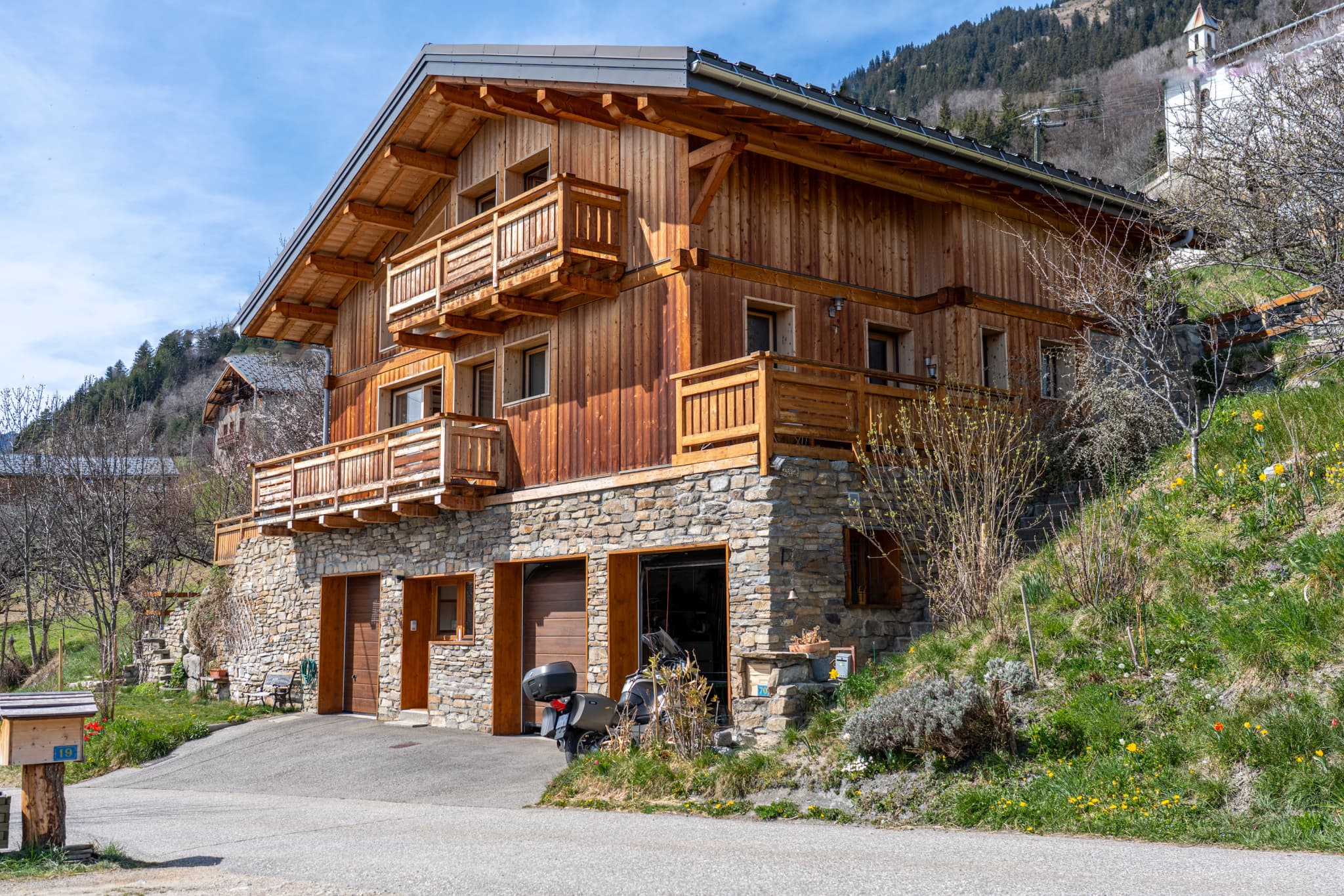 Magnifique chalet contemporain en première ligne   Vue panor