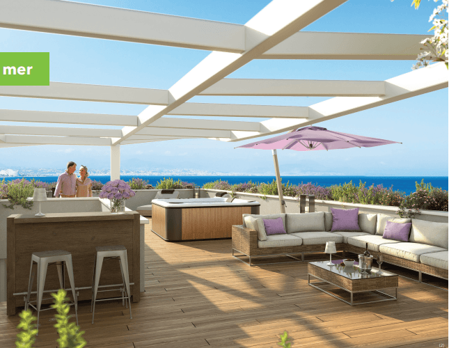 Appartement T4 vue mer Antibes