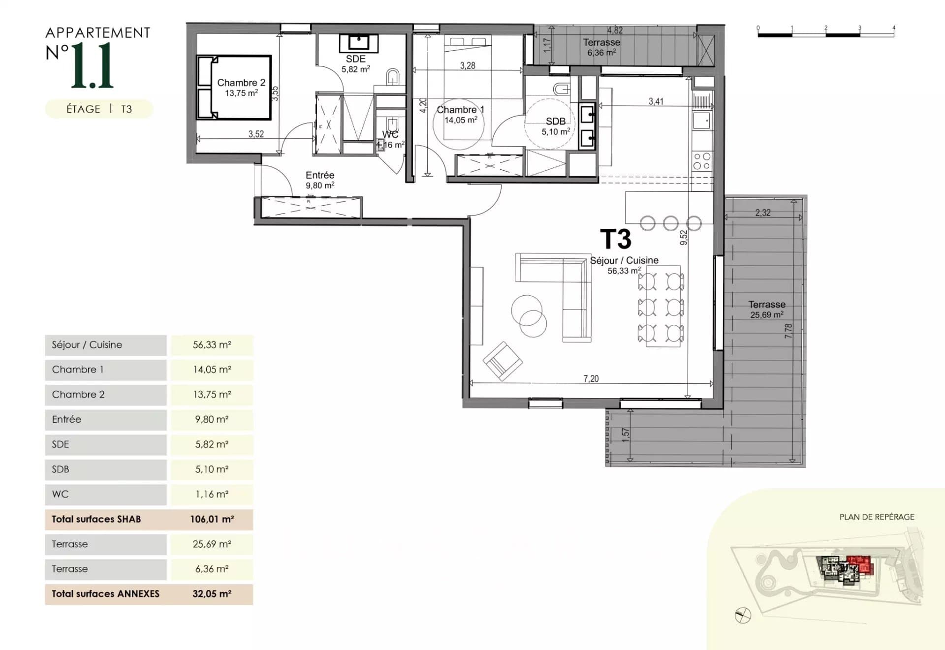 T3 avec double terrasse - Saint-Raphaël - Photo 9
