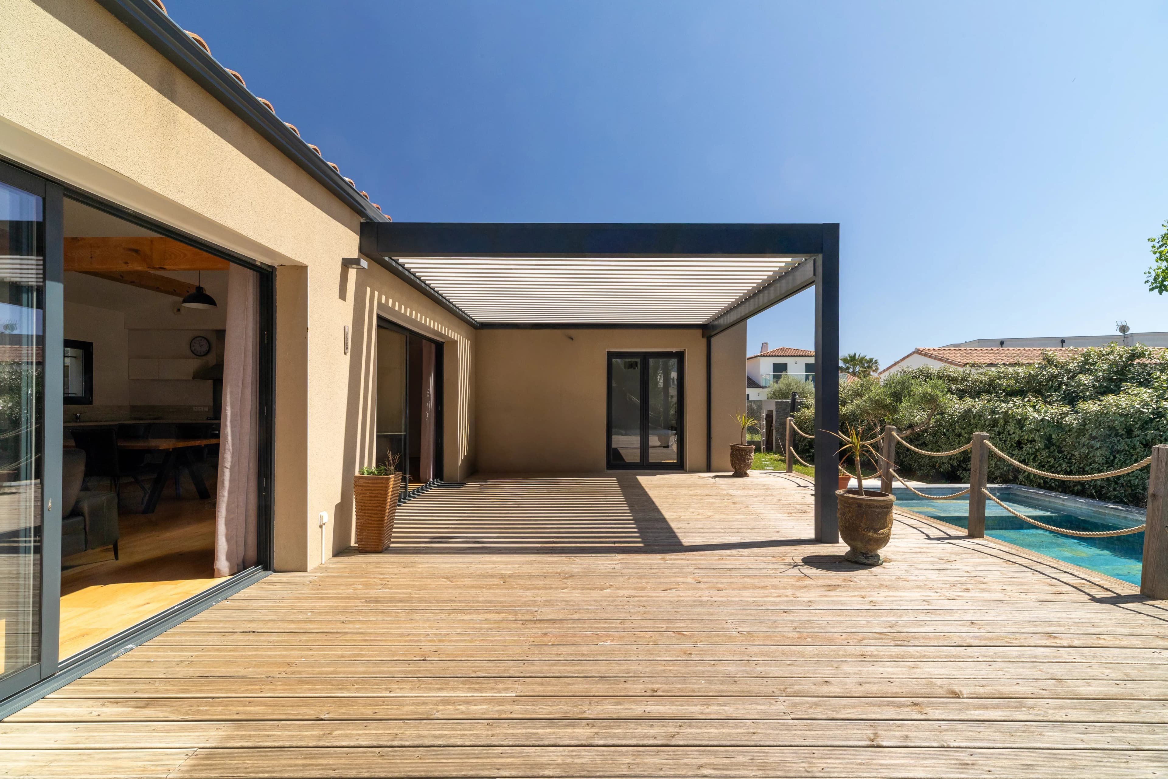 Villa contemporaine de plain-pied avec piscine à 700 m de la plage – Rochelongue, Le Grau d’Agde - Photo 11