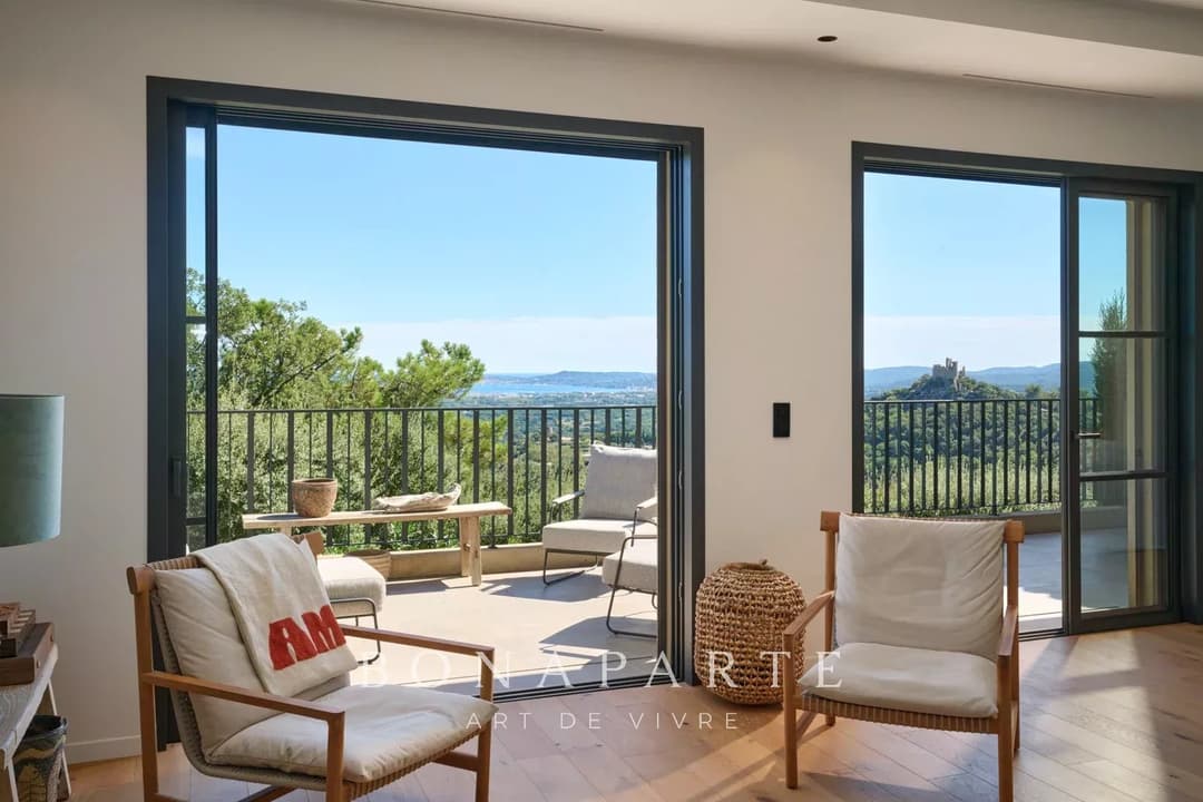 GRIMAUD - VILLA CONTEMPORAINE - VUE MER ET CHATEAU - Photo 9