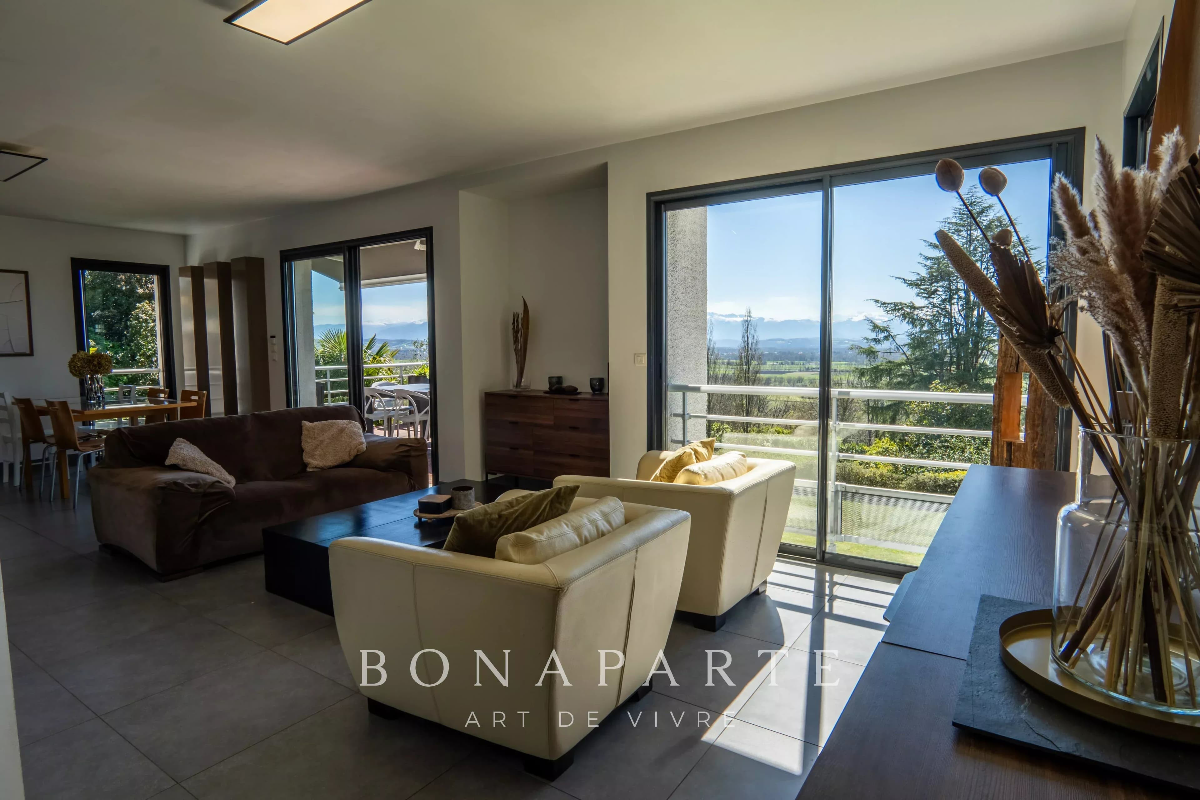 MORLAÀS – MAISON CONTEMPORAINE – VUE PANORAMIQUE PYRENEES - Photo 5