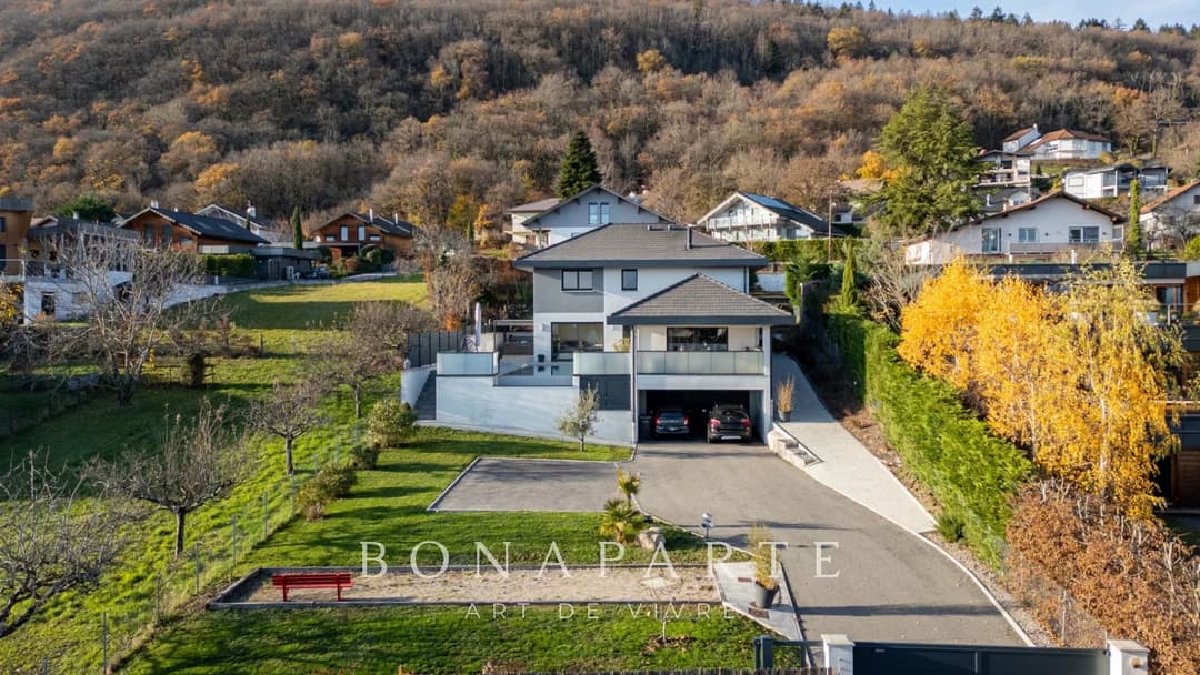 Divonne-les-Bains - Magnifique villa contemporaine avec piscine et vue Mont-Blanc - Photo 22