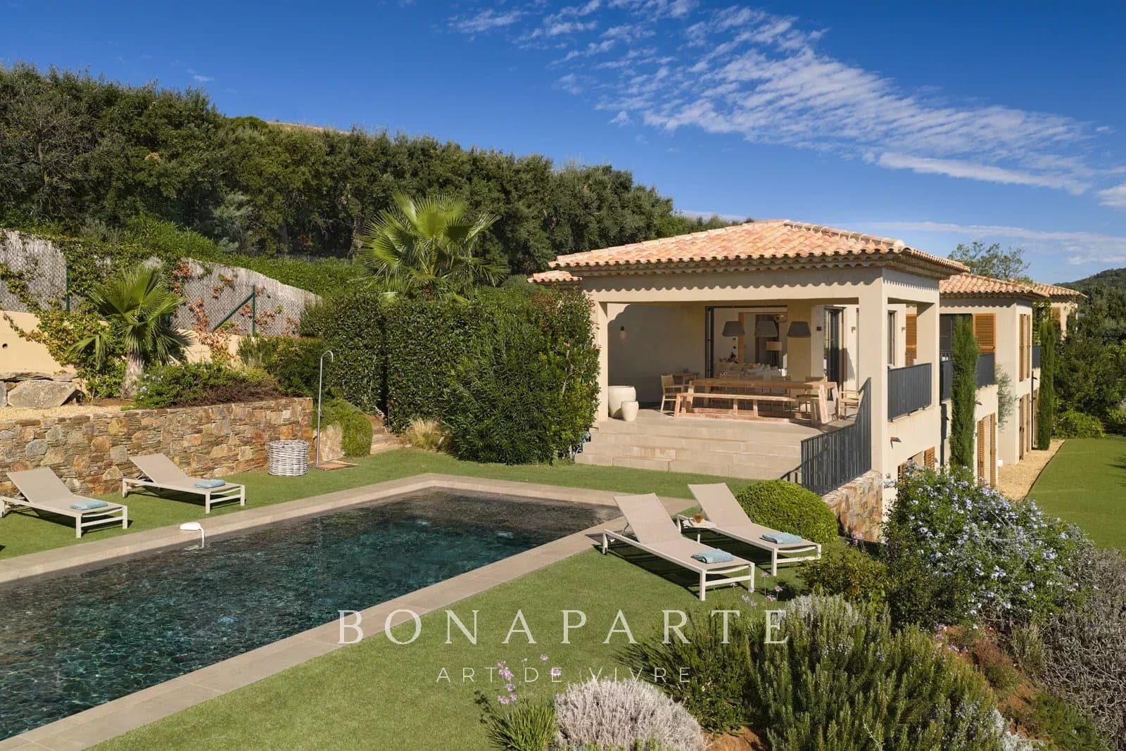 GRIMAUD - VILLA CONTEMPORAINE - VUE MER ET CHATEAU - Photo 4