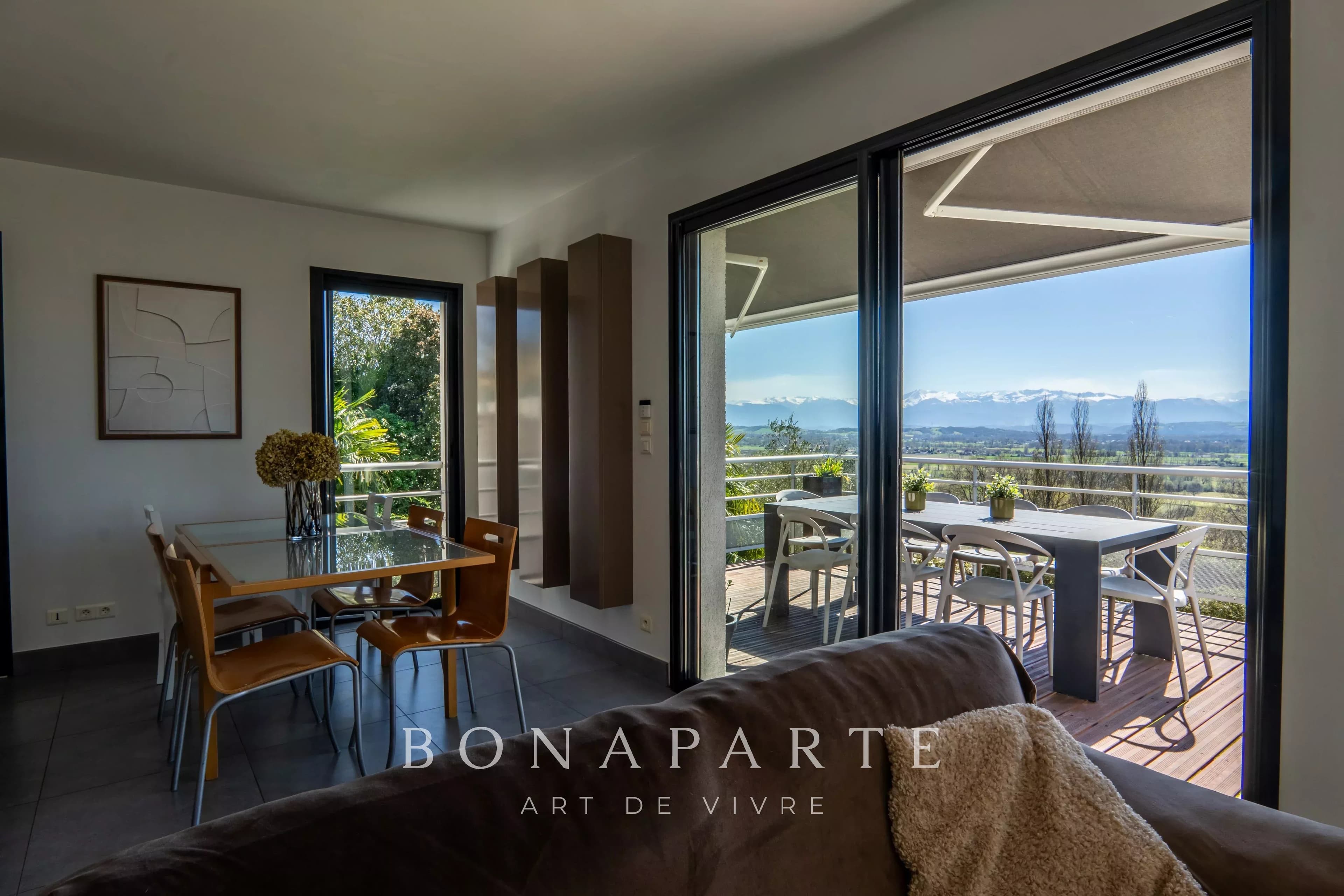 MORLAÀS – MAISON CONTEMPORAINE – VUE PANORAMIQUE PYRENEES - Photo 4