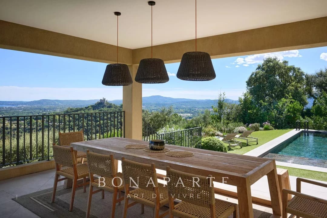 GRIMAUD - VILLA CONTEMPORAINE - VUE MER ET CHATEAU - Photo 11