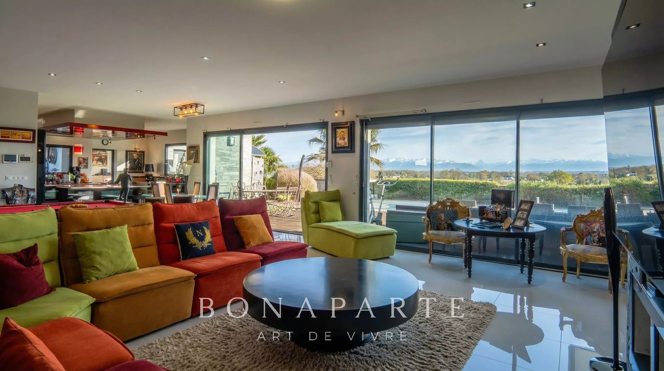 PAU Nord / Serres-Castet – Villa contemporaine 317 m² – Vue Pyrénées panoramique - Photo 5