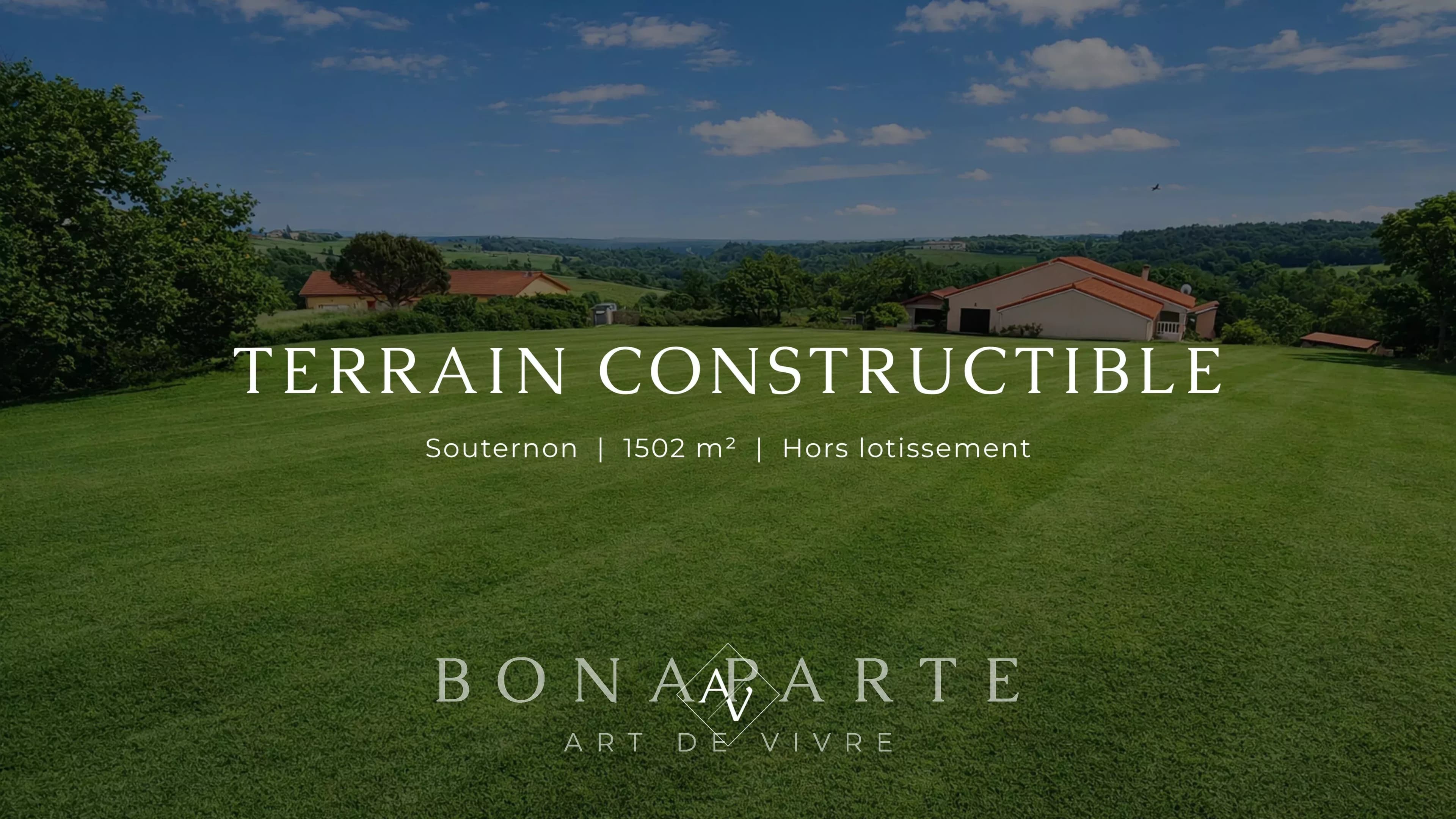 TERRAIN CONSTRUCTIBLE DANS SECTEUR CALME