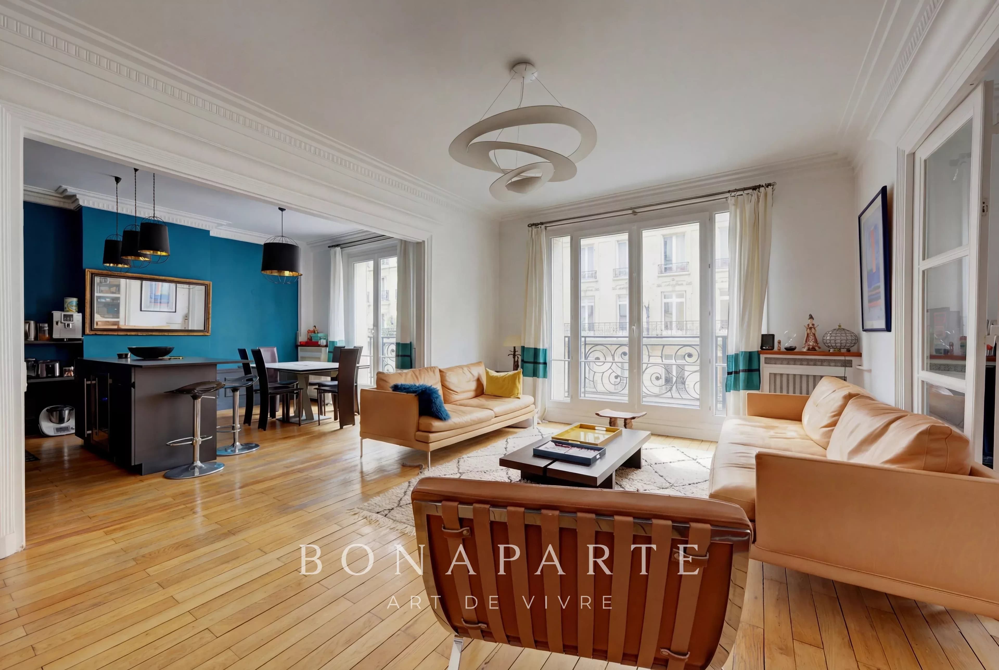 PARIS 17e - COURCELLES - APPARTEMENT - 6 PIÈCES - 156,7 M² CARREZ - 3/4 CHAMBRES - Photo 4