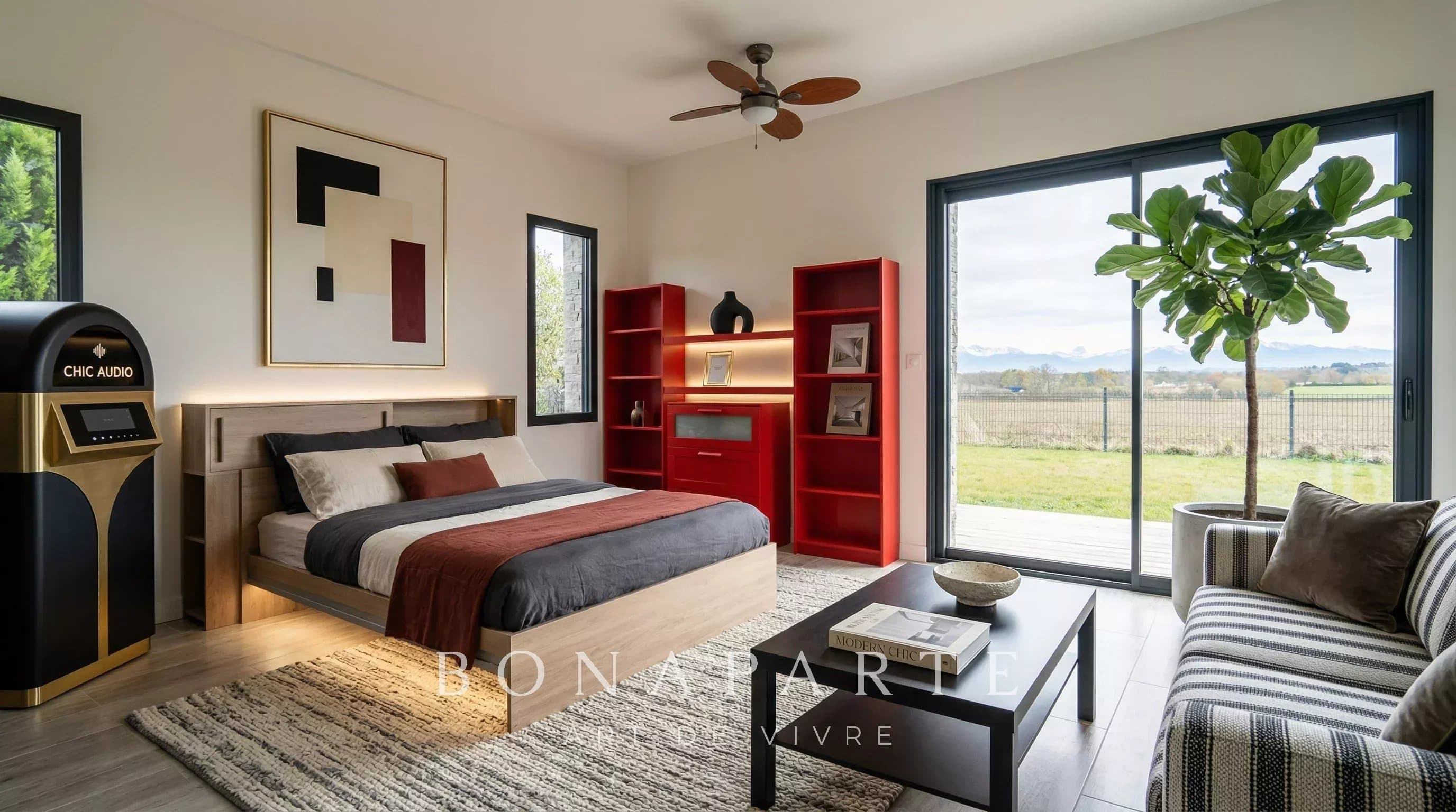 PAU Nord / Serres-Castet – Villa contemporaine 317 m² – Vue Pyrénées panoramique - Photo 10