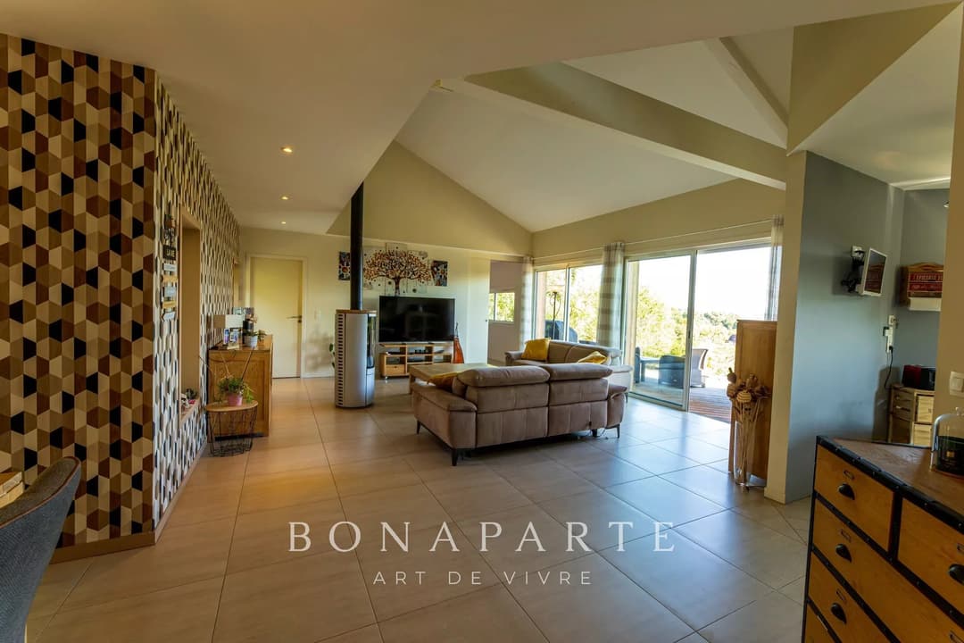 SERRES-CASTET – Contemporaine avec piscine et vue Pyrénées - Photo 5