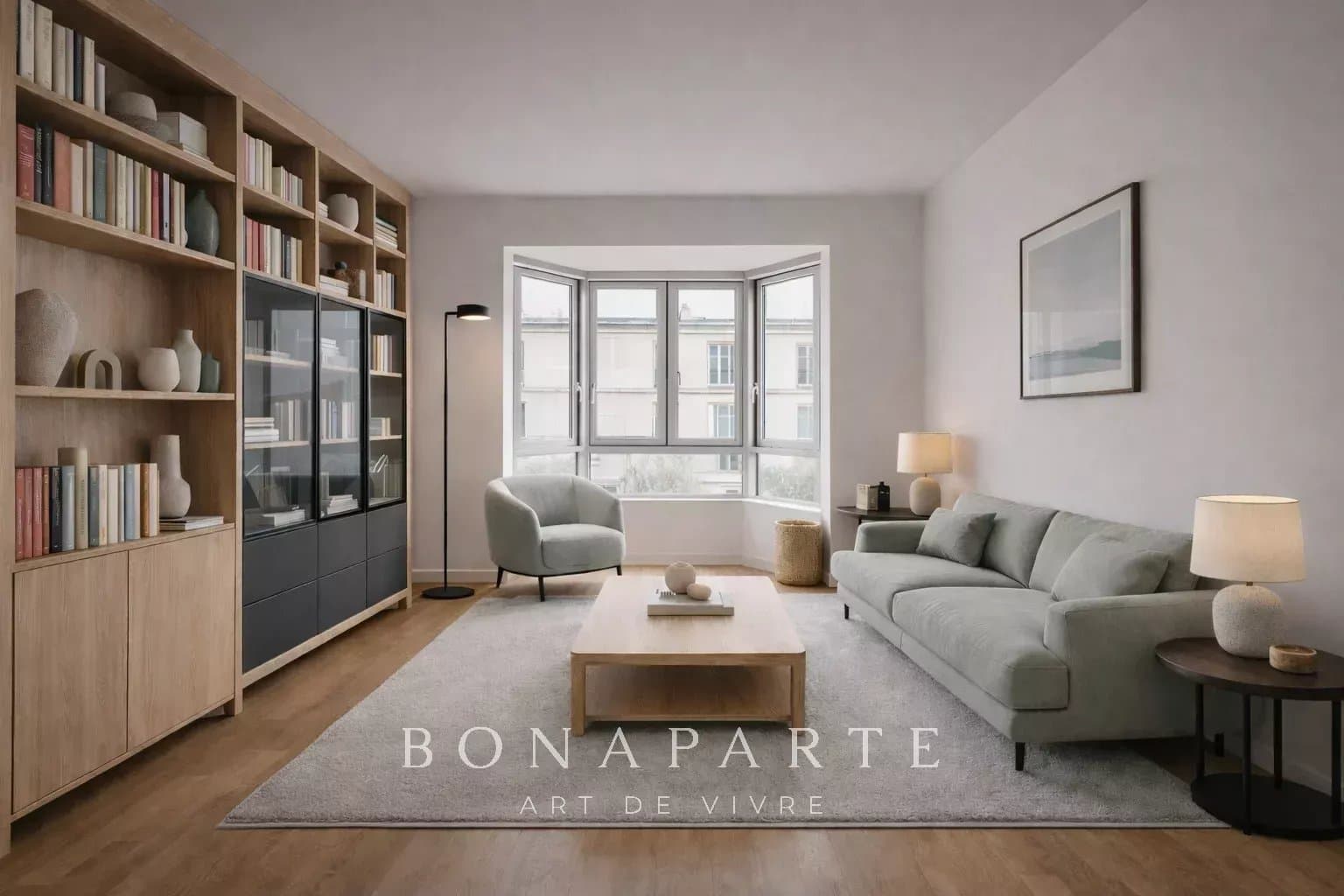 Trois pièces avec cave et parking