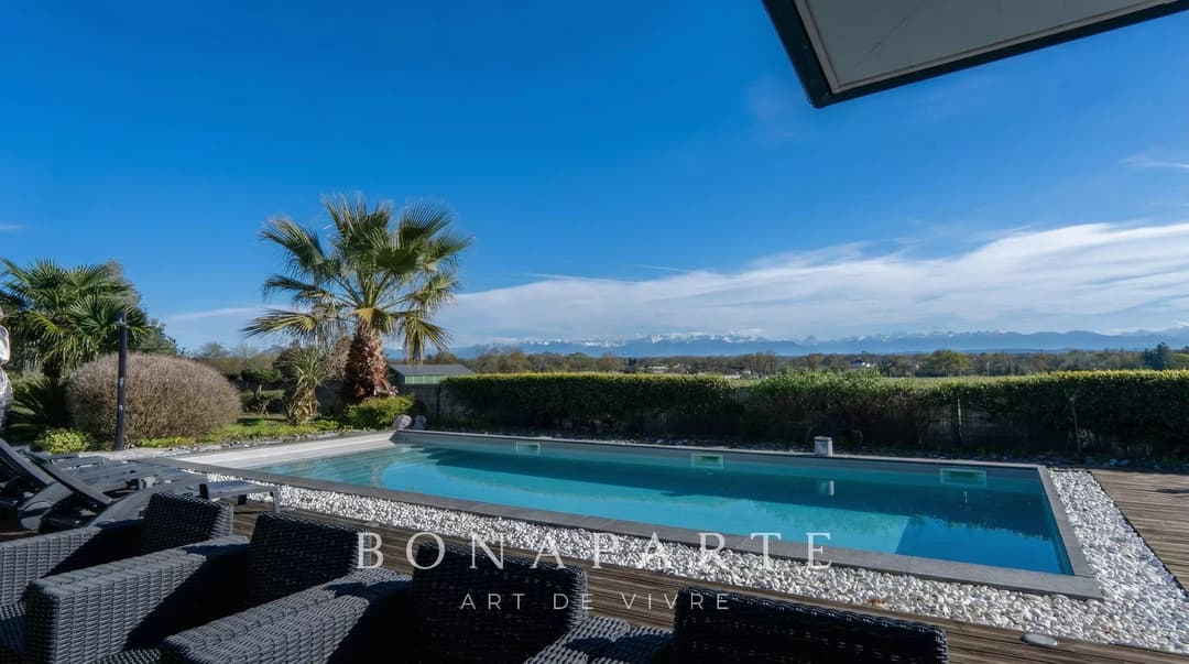 PAU Nord / Serres-Castet – Villa contemporaine 317 m² – Vue Pyrénées panoramique - Photo 2