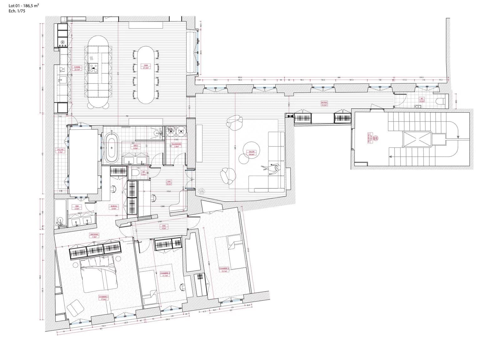 Appartement entièrement rénové par architecte - Photo 27