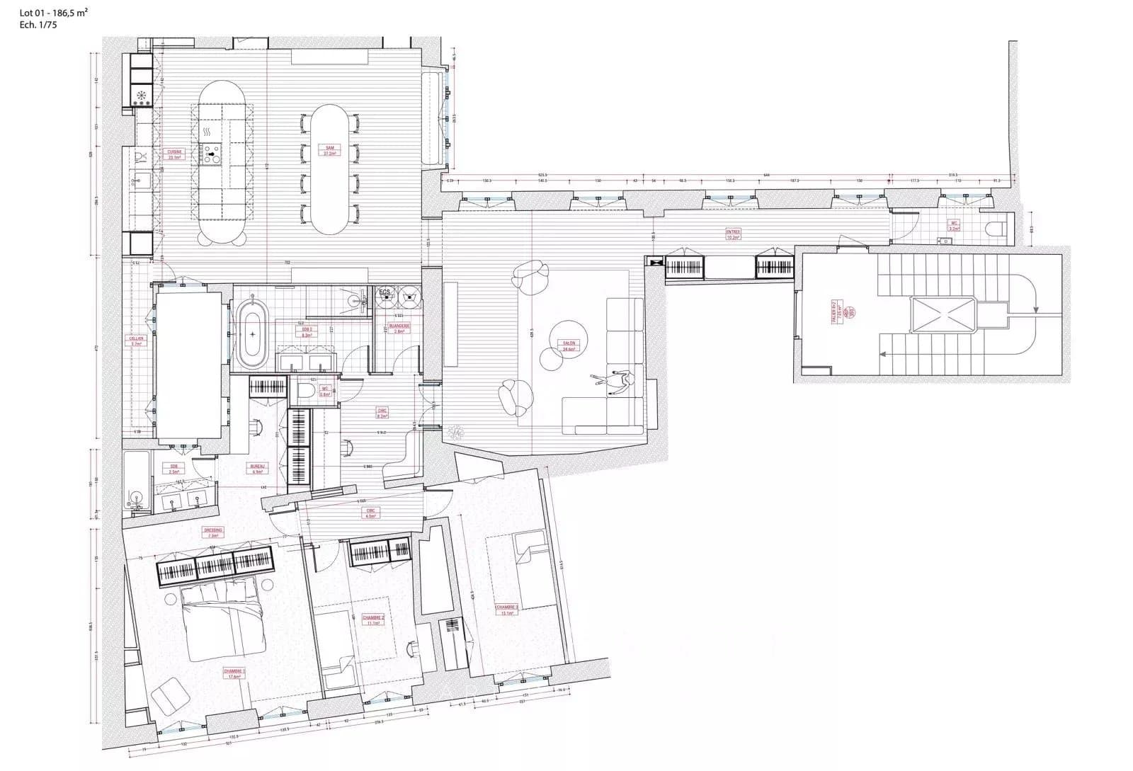 Appartement entièrement rénové par architecte - Photo 27