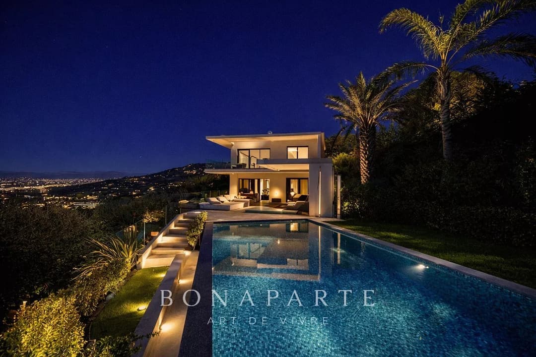 Cannes Californie – Villa contemporaine avec vue mer panoramique - Photo 3