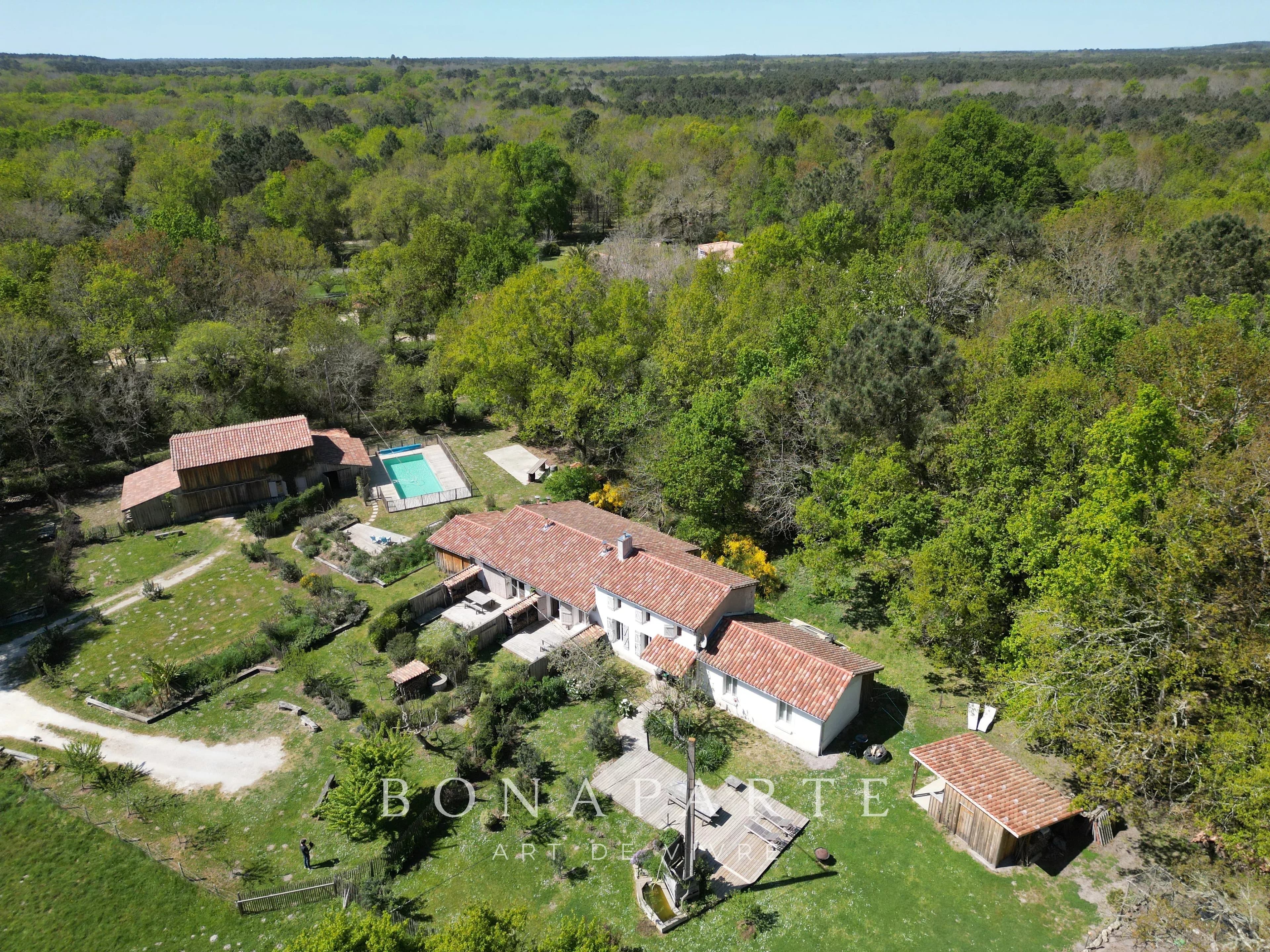 VENSAC - PROPRIETE DE 4,5 HECTARES À 5 MINUTES DES PLAGES OCÉANES - Photo 1