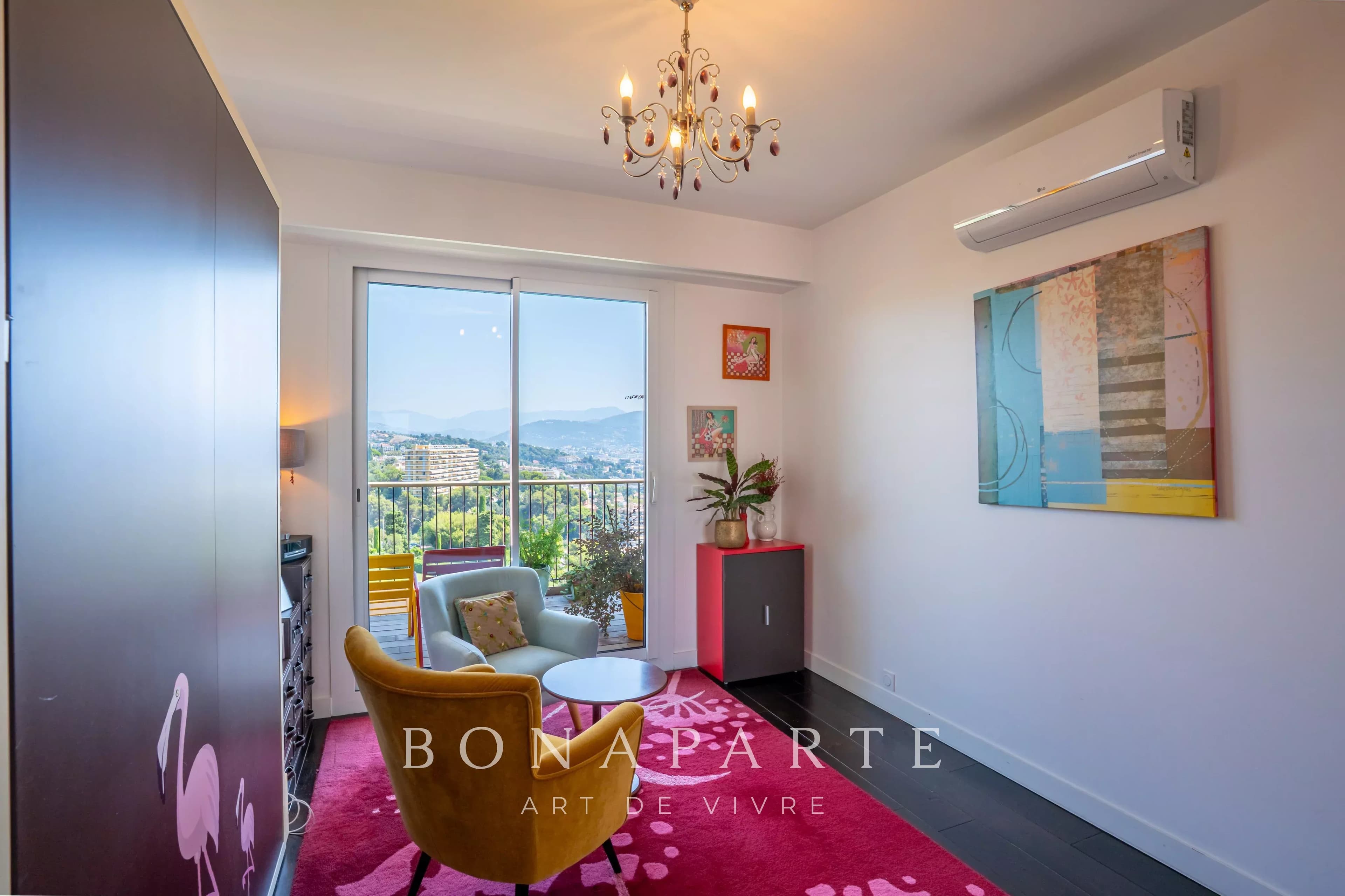 NICE – FABRON | DUPLEX EN DERNIER ÉTAGE – VUE MER PANORAMIQUE - Photo 6