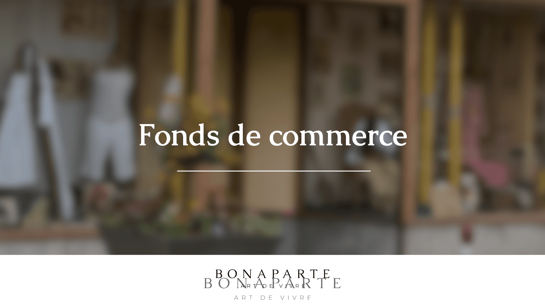 À vendre MURS et FONDS DE COMMERCE à Sainte Maxime