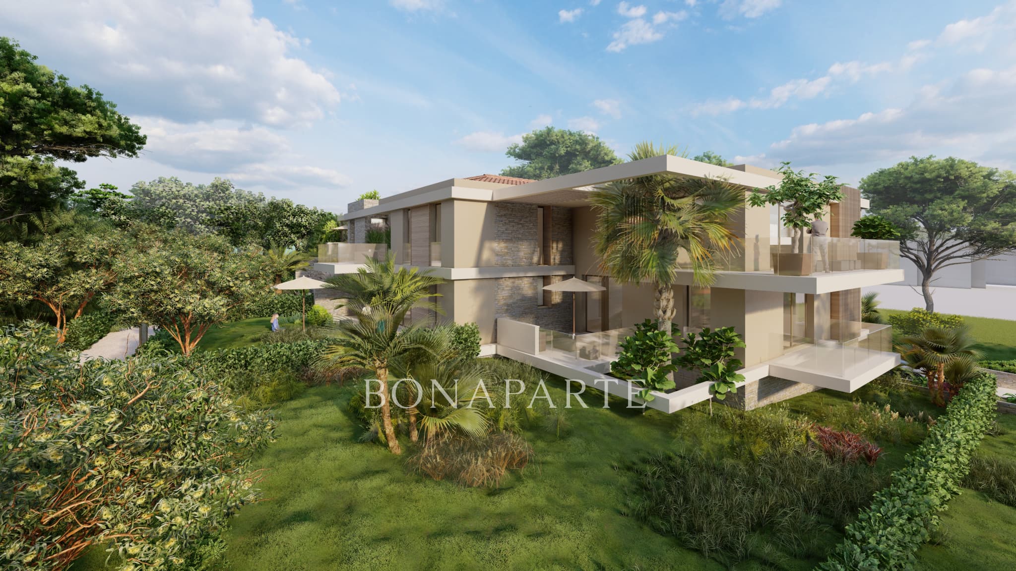 Appartement T3 luxueux de 84m2 situé au rez-de-jardin + 37m2