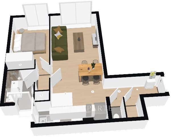 2 pièces Lamarck-Caulaincourt