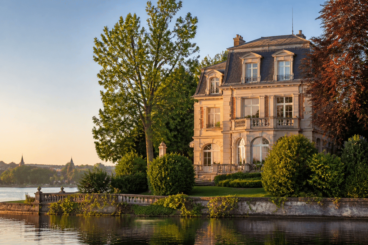 Villa de bord de lac à Enghien-les-Bains