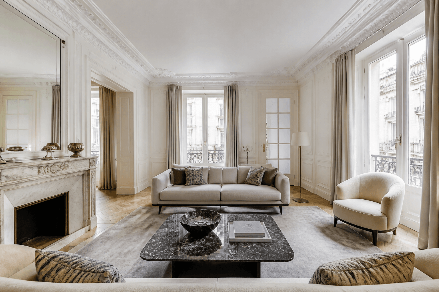 Appartement de réception à Levallois-Perret