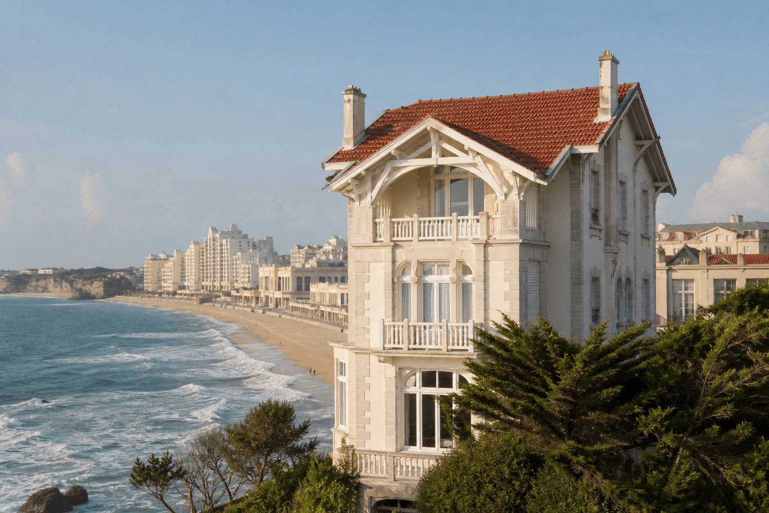 Villa basque vue mer à Biarritz
