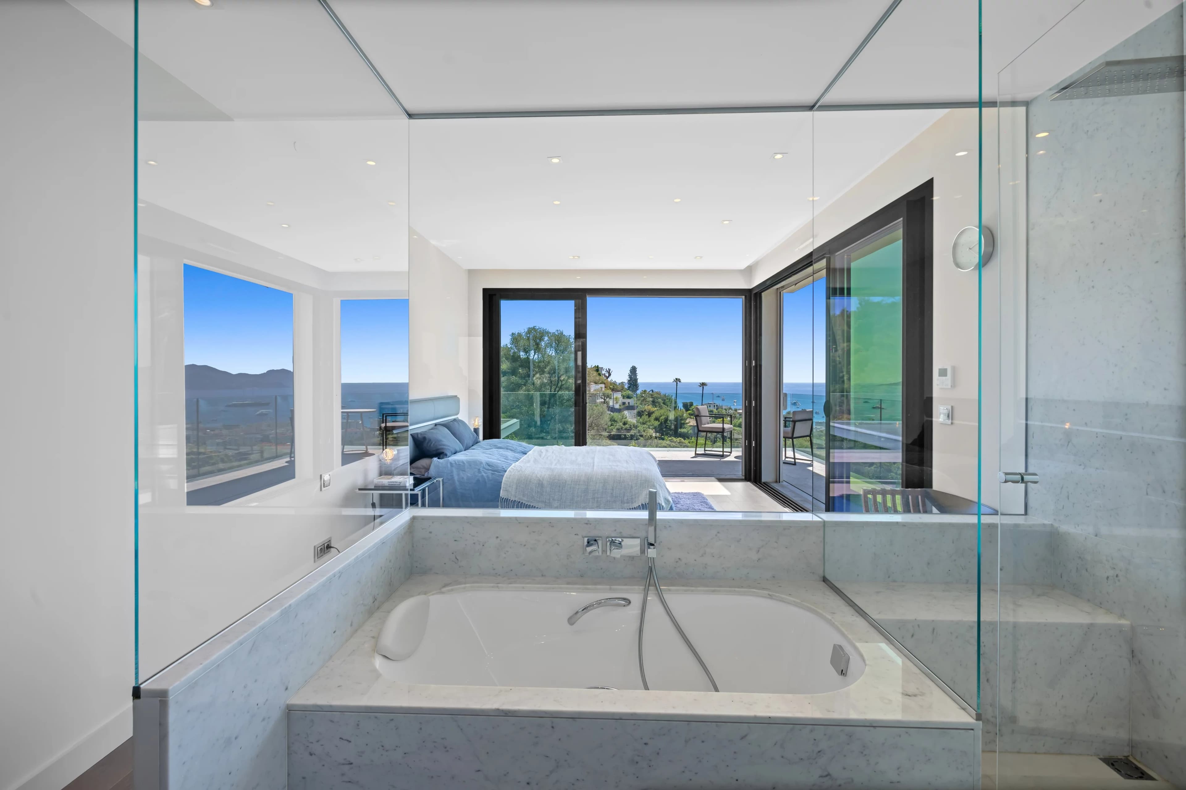 Cannes Californie – Villa contemporaine avec vue mer panoramique - Photo 8