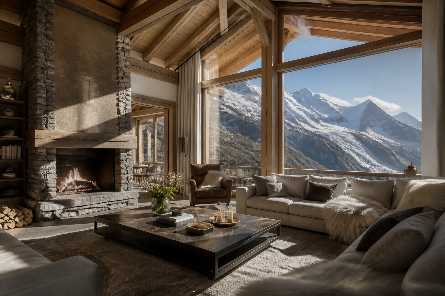 Appartement vue Mont-Blanc à Chamonix