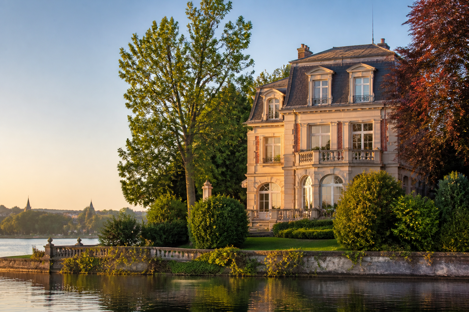 Lakeside villa in Enghien-les-Bains