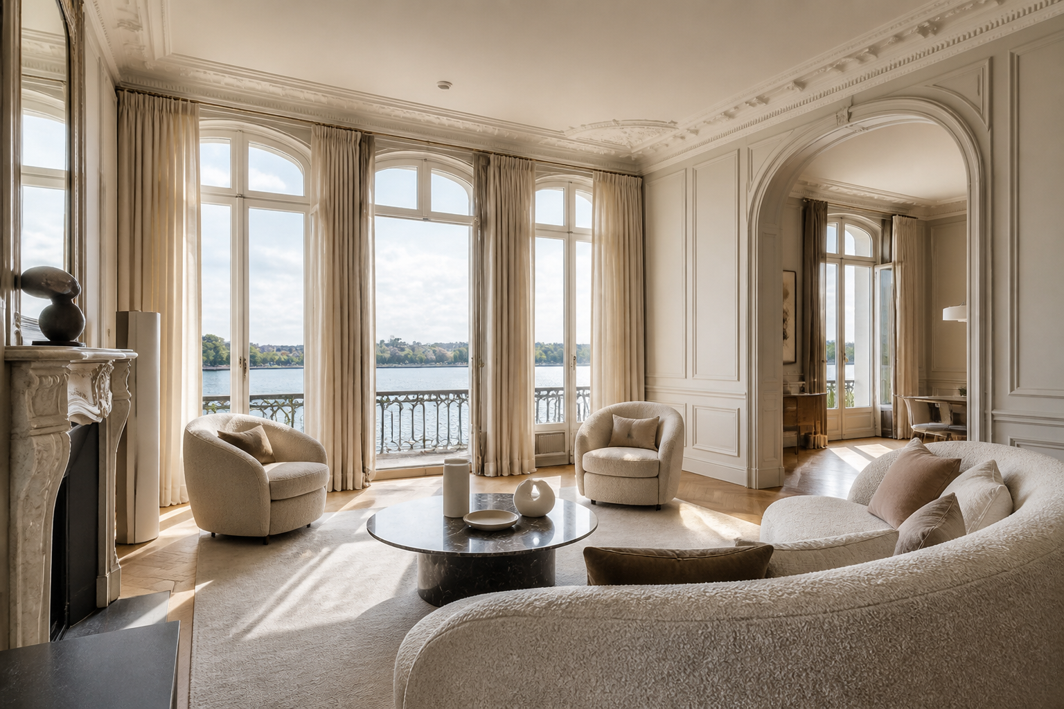 Prestige living room in Enghien-les-Bains