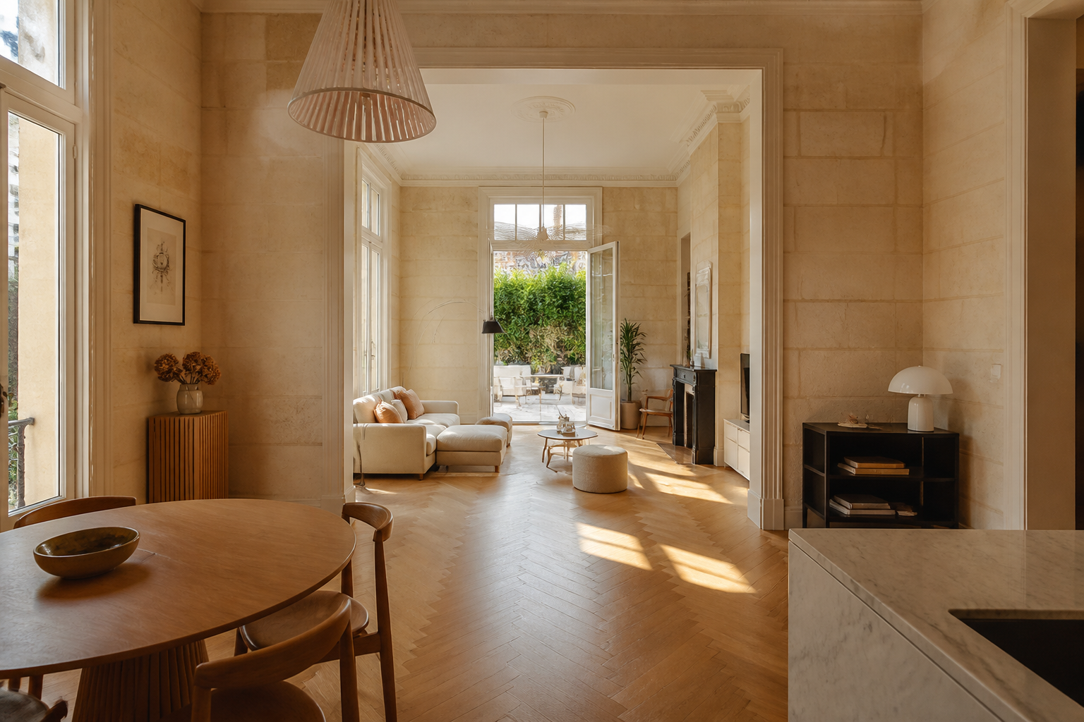 Appartement pierre de taille à Bordeaux